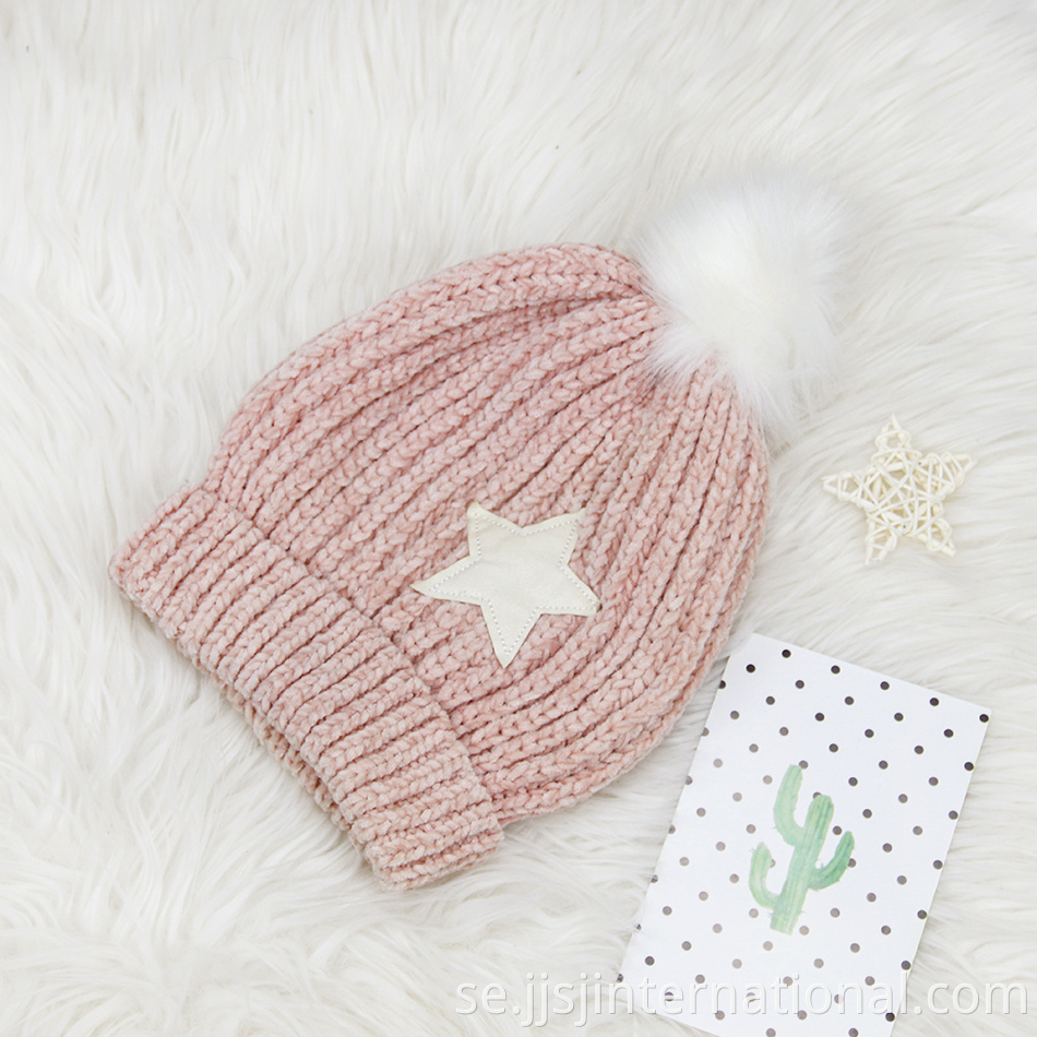 fleece warm knitted hat customization